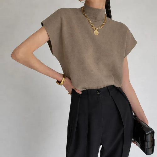 Blusa - Tricô Gola Alta