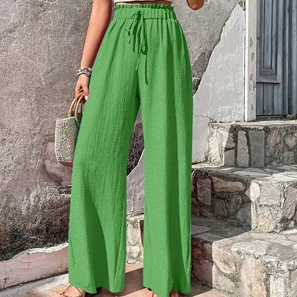 Calça - Pantalona com Amarração