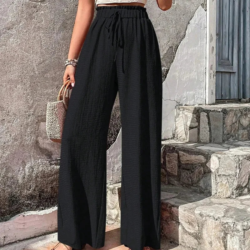 Calça - Pantalona com Amarração