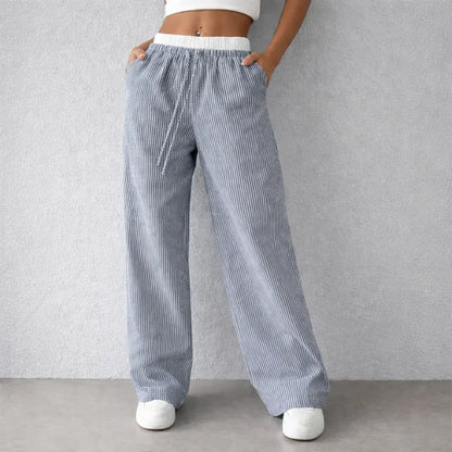Calça - Wide Leg Listrada