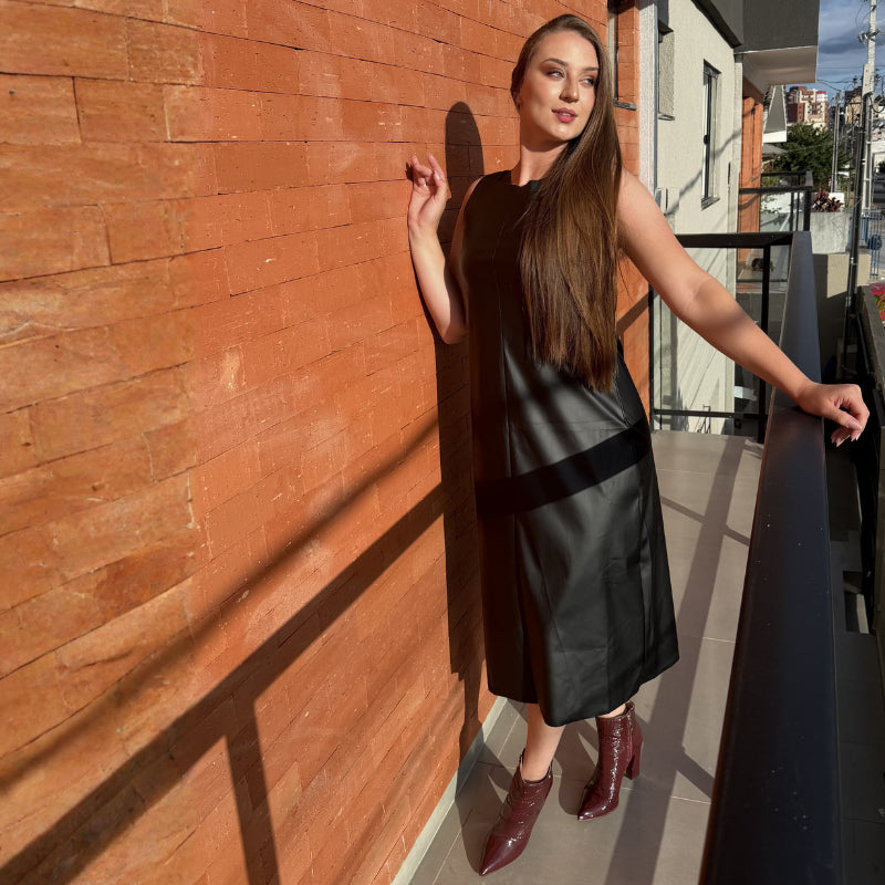 Vestido - Couro Longuete