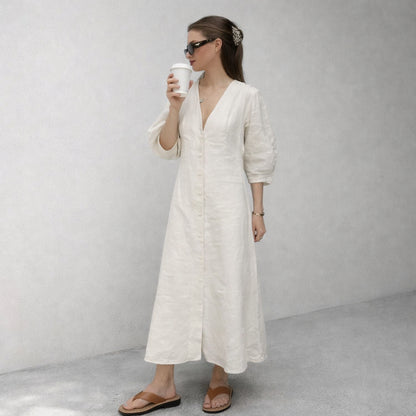 Vestido - Midi Linho