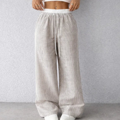 Calça - Wide Leg Listrada