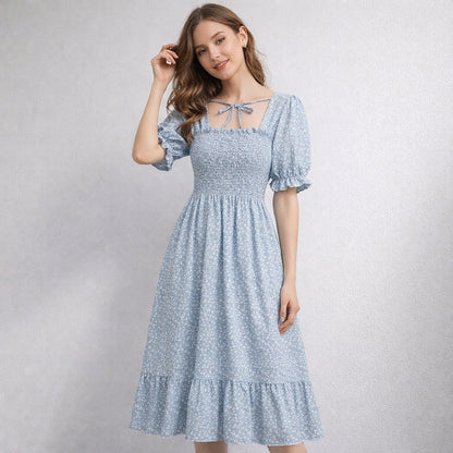 Vestido - Floral em Chiffon (Tamanho Único)