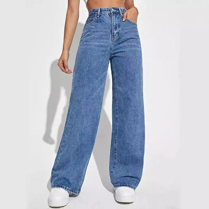 Calça - Jeans Reta Cintura Alta